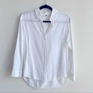 Uniqlo white button down